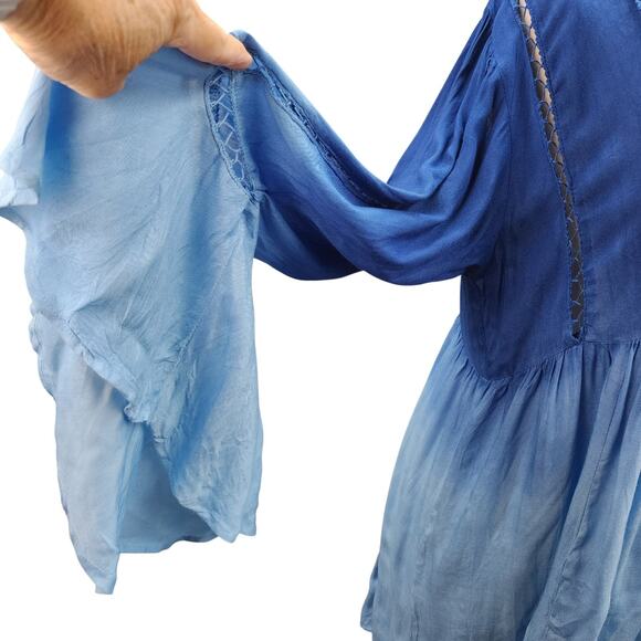 NWT Swimsuits for All Coverup Size 14/16 LARGE Tunic Dress Blue Ombre Beach Pool - Picture 12 of 16